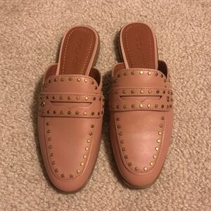Studded Pink Mules